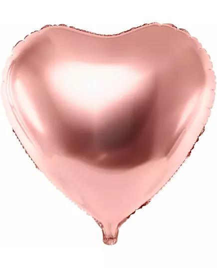 Balon foliowy w kolorze różowego złota metaliczny 45 cm