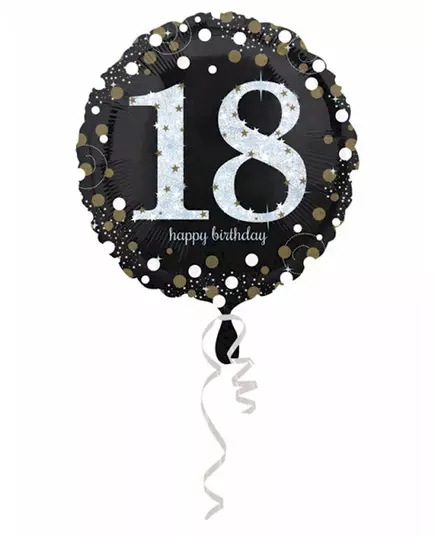 18-letni holograficzny balon foliowy z okazji urodzin