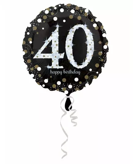 Błyszczący foliowy balon "Wszystkiego najlepszego" 40 - 43 cm