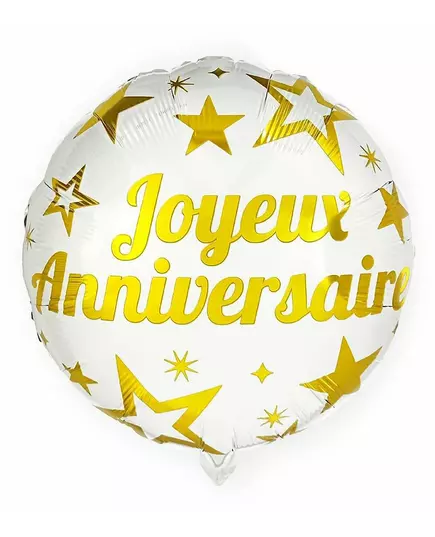 Złoty balon foliowy z okazji urodzin 35cm