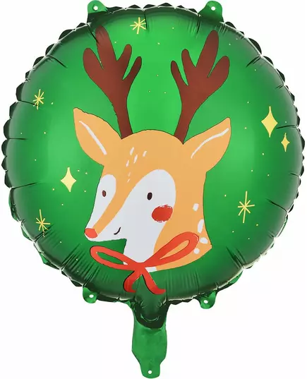 Balon foliowy w kształcie renifera Świętego Mikołaja 45 cm