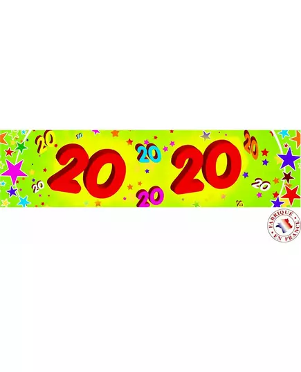 Baner papierowy 20 lat 0,16x2,44m