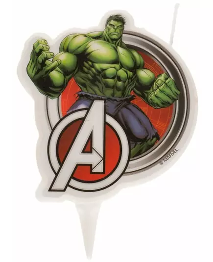 Świeczka urodzinowa Avengers™ Hulk 7,5cm