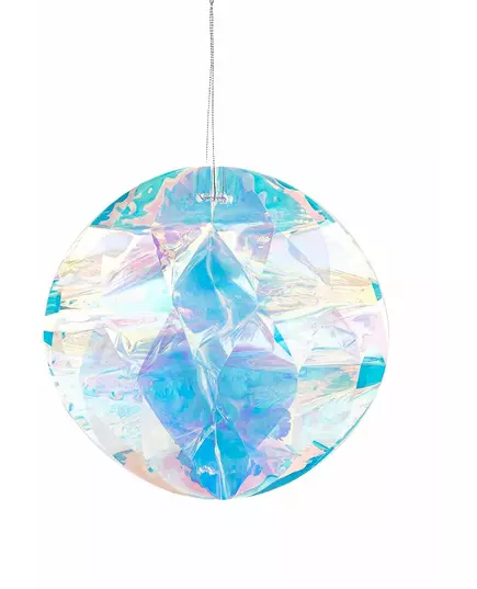 Wisząca kula w kształcie opalizującego diamentu origami o średnicy 20 cm