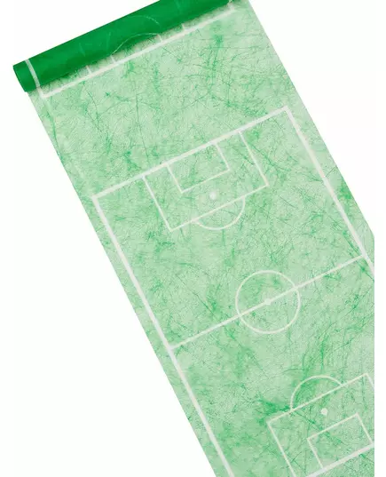 Zielony bieżnik z motywem boiska piłkarskiego, 30 cm x 5 m