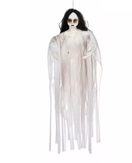 90cm Halloween – świecąca wisząca dekoracja: Biała dama