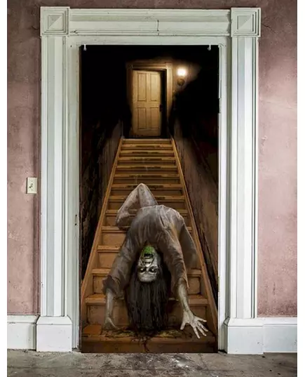 Dekoracja drzwi opętany zombie 80 x 180 cm