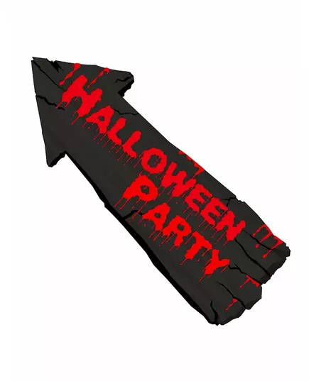 Dekoracja ścienna Strzałka Halloween Party 57 x 19 cm