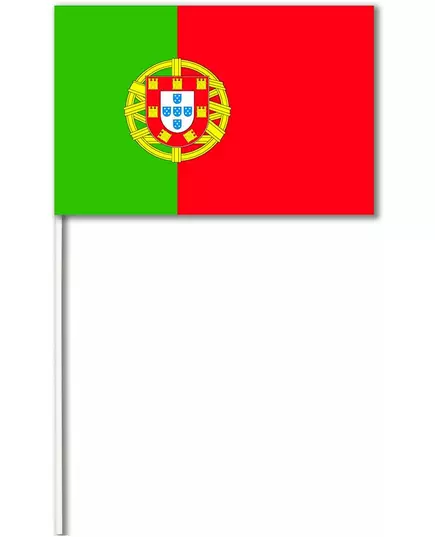 Flaga Portugalii papierowa 14 x 21 cm