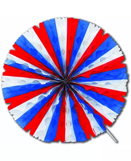 Rozeta wachlarzowa z papieru trójkolorowego 50 cm