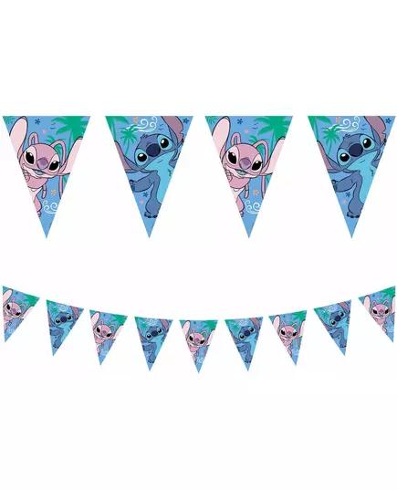 Papierowa girlanda z flagami Stitch™ 230 cm