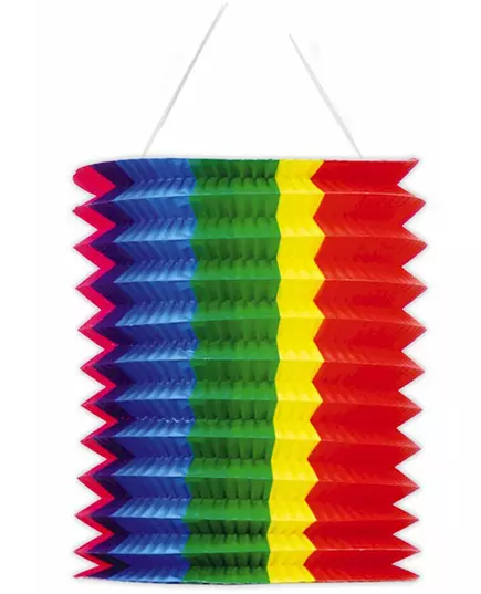 Latarnia w kolorowe paski 20cm