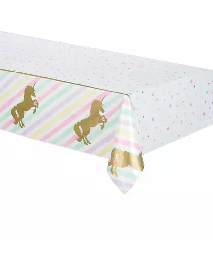 Obrus plastikowy Jednorożec 137 x 259 cm