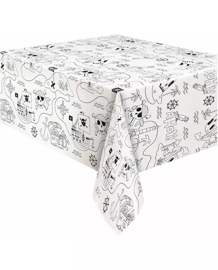 Obrus z tworzywa sztucznego Mapa skarbów piratów 137 x 213 cm