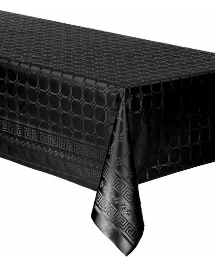 Czarny obrus z adamaszku w rolce 6 m