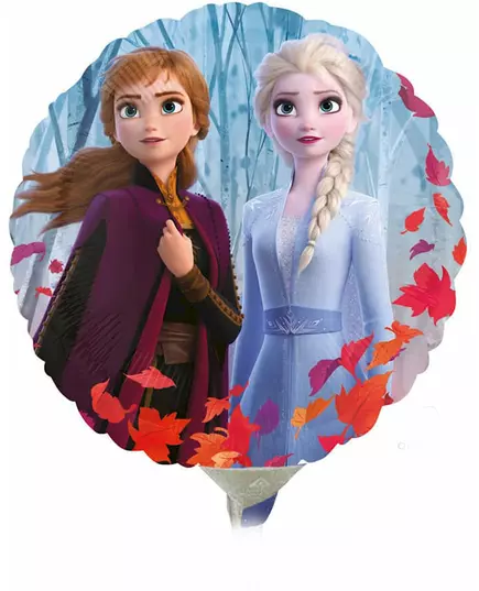 Mały okrągły balon foliowy Frozen 2™ o średnicy 23 cm