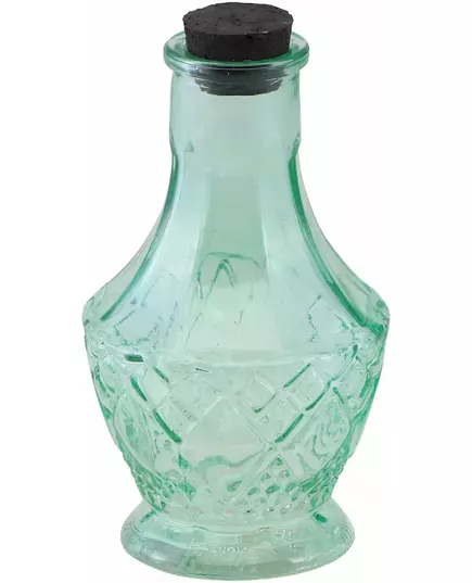 Mała zielona szklana fiolka 11,5 cm
