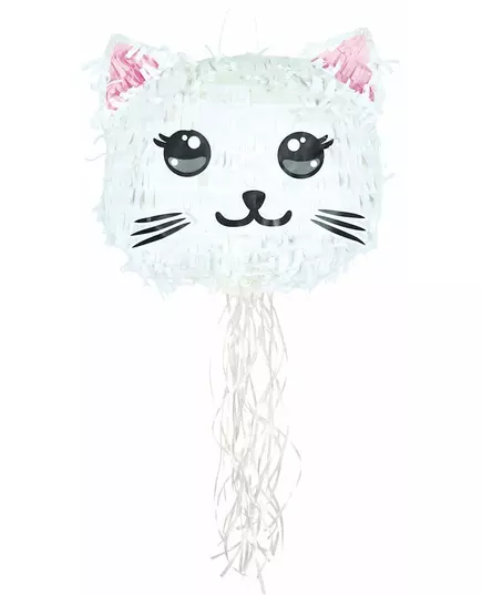Biała Piniata Kot Kawai 38cm