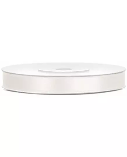 Wstążka satynowa kremowa 0,6 cm x 25 m