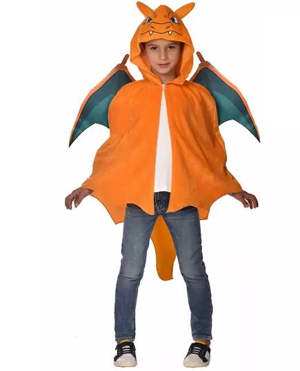 Peleryna Pokemon Charizard dla dzieci, Rozmiar: 3-7 lat (98 - 122cm)