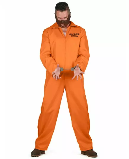 Męski kostium więźnia kanibala Halloween, Rozmiar: X-Large