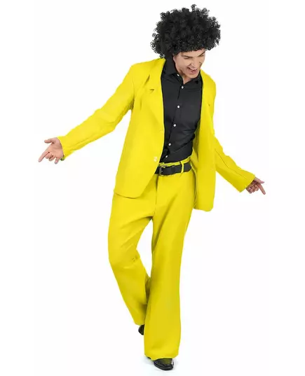 Żółty kostium disco dla dorosłych, Rozmiar: Medium/Large