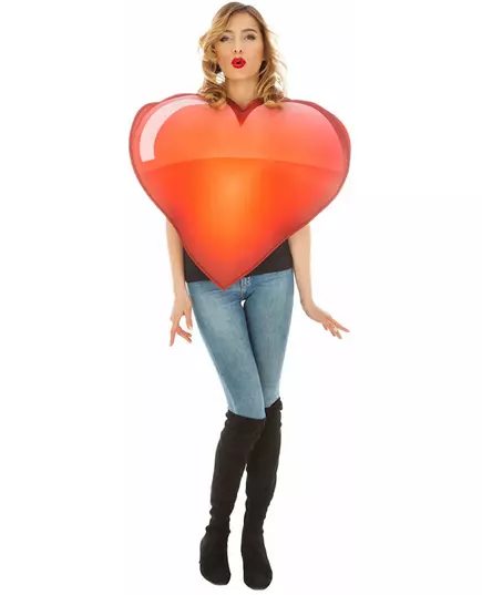 Kostium Emoji™ w kształcie serca dla dorosłych