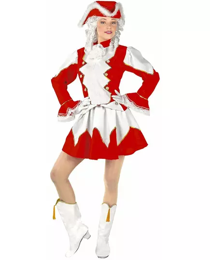 Kostium cheerleaderki w kolorze czerwonym dla kobiet