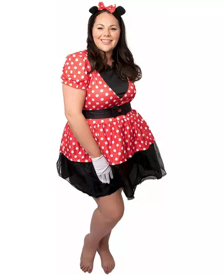 Przebranie Miss Mouse dla kobiety w dużym rozmiarze