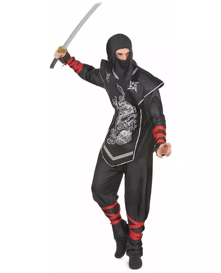 Kostium ninja srebrnego smoka dla mężczyzn