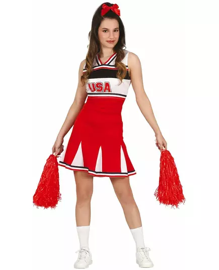 Czerwone strój cheerleaderki dla nastolatki