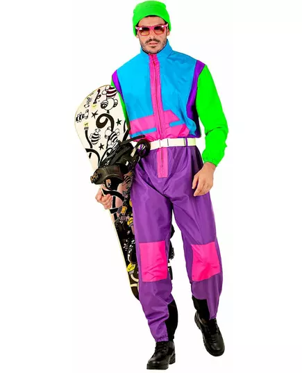 Strój snowboardzisty fluorescencyjny dla dorosłych, Rozmiar: Small