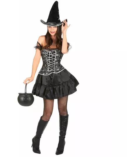Kostium czarownicy na Halloween seksowny gorset damski, Rozmiar: Medium/Large
