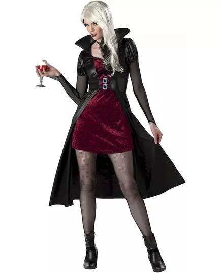 Kostium czerwony wampir na Halloween damski, Rozmiar: Small (38/40)