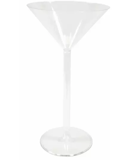 Wazon plastikowy na stojaku, w kształcie dużego kieliszka do martini, 46 cm