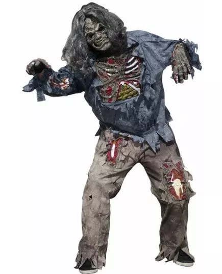 Przerażający kostium zombie dla mężczyzn na Halloween