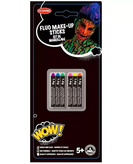 6 ołówków ze smarem fluorescencyjnym UV
