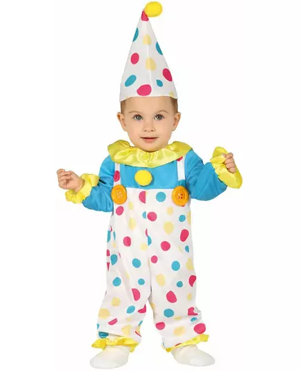 Kostium dziecięcy Clown w kropki, Rozmiar: 18-24 miesiące (89 - 93cm)