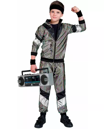 Kostium do biegania w stylu disco lat 80. dla dzieci
