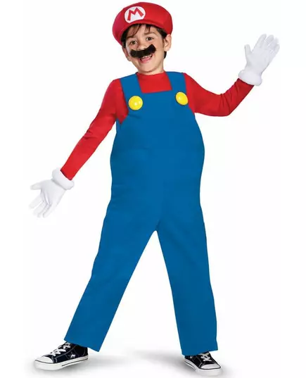Kostium dziecięcy Mario™ Deluxe, Rozmiar: 5-6 lat (109 - 126 cm)