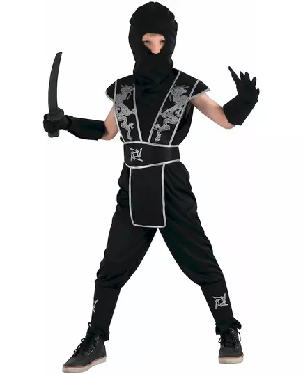 Kostium Shuriken Gwiazda Ninja dla chłopców, Rozmiar: 4-6 lat (110-120 cm)