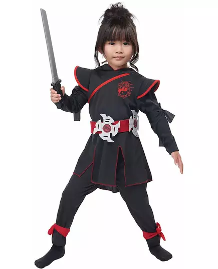 Kostium Ninja Deluxe dla dziewczynki, Rozmiar: 3-4 lat (101cm)