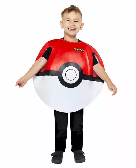 Kostium Poké Ball Pokemon™ dla dziecka, Rozmiar: 3-7 lat (98 - 122cm)