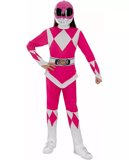 Różowy kostium Power Ranger™ dla dzieci, Rozmiar: 5-6 lat (M)