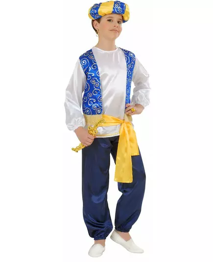 Kostium księcia arabskiego dla dzieci, Rozmiar: 5-7 lat (128 cm)
