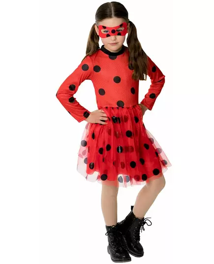 Kostium Biedronki Miraculous™ z halką dla małych dziewczynek