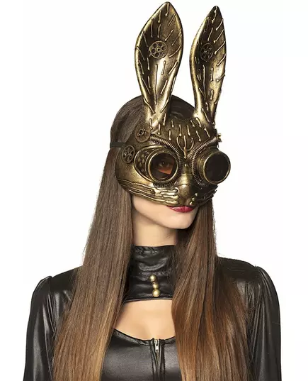 Steampunk Dorosła Półmaska Złotego Królika