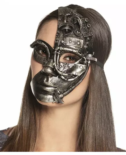 Półmaska robota Steampunk damska