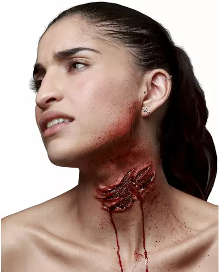 Sztuczna rana po ugryzieniu zombie dla dorosłych na Halloween