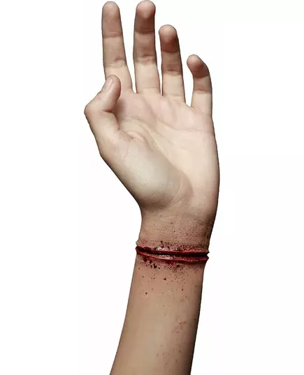 Fałszywa rana nadgarstka dla dorosłych Halloween